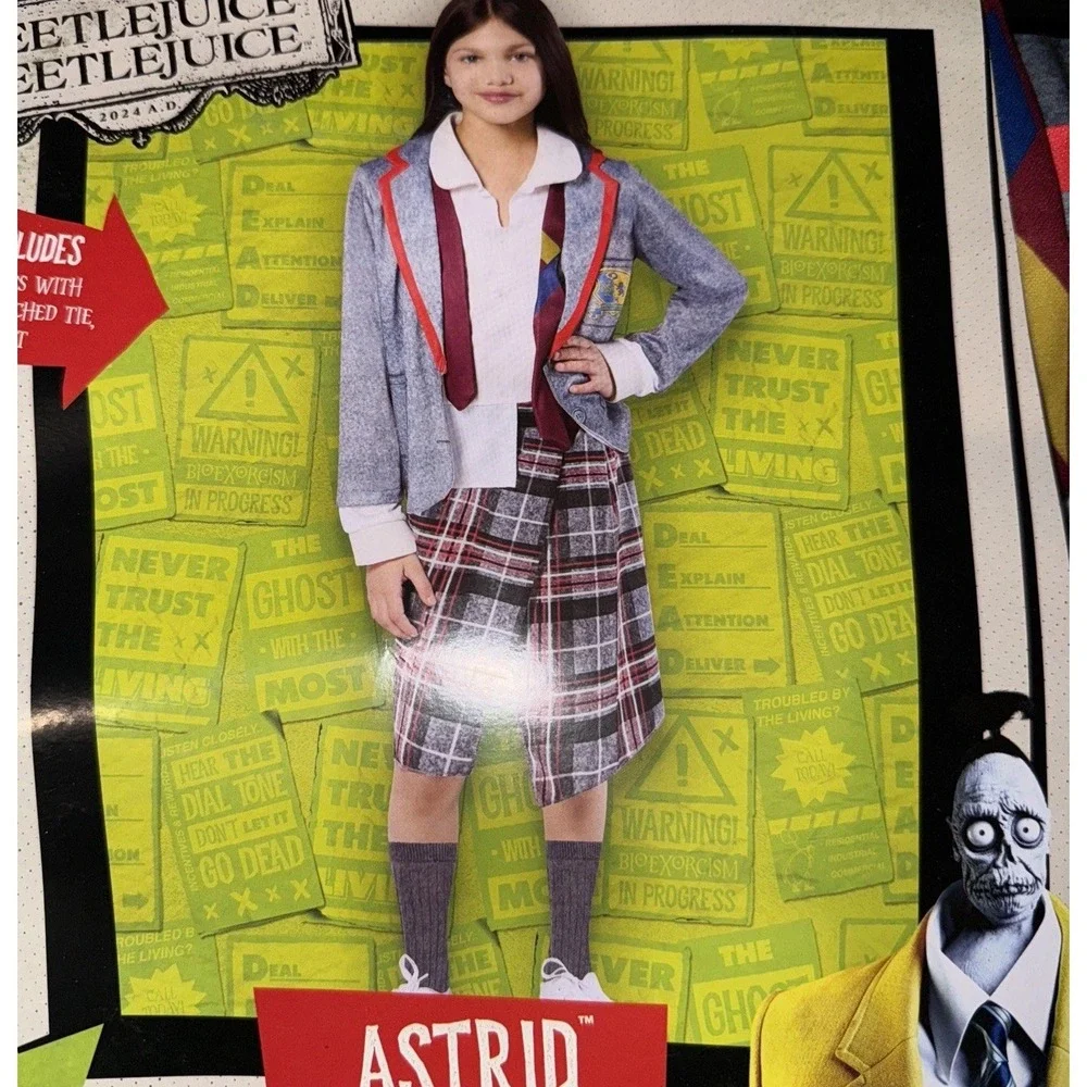 Rubies Beetlejuice Astrid costume‎ Size 5-7 Small